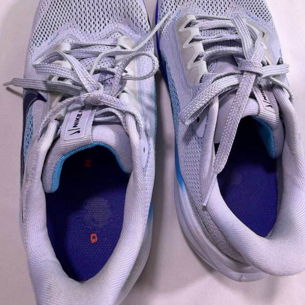 Nike Pegasus 41 GS Running Shoes Pure Platinum Hyper Royal Size 6Y bundle 2 pair